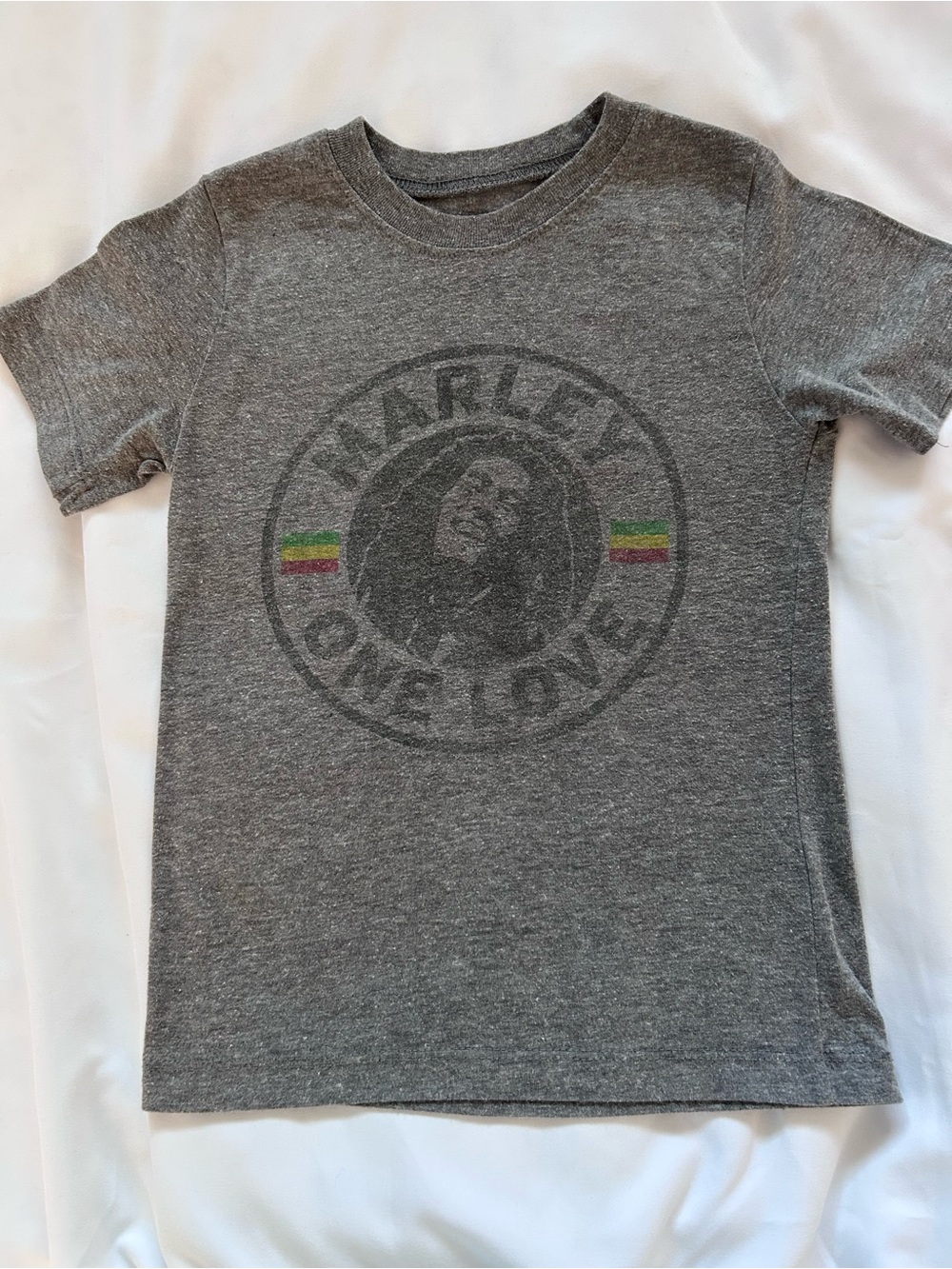 Kids Gray 'Marley One Love' Graphic Tee